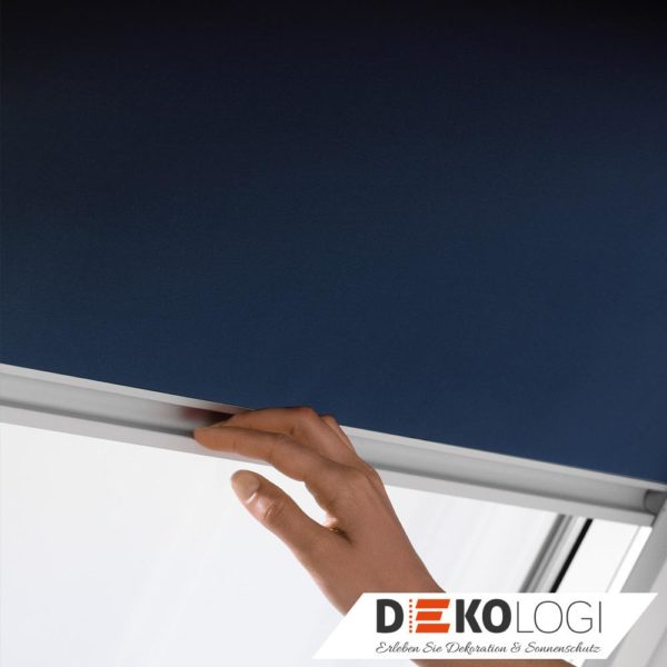 Bedienung Velux Verdunkelungsrollo blau