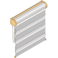 Piktogramm eines Doppelrollos