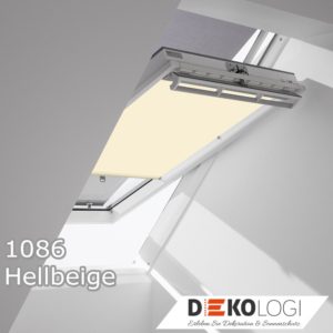Original Velux Vorteils-Set Sichtschutzrollo 1086 Hellbeige Geld sparen Sichtschutz Kombi Set