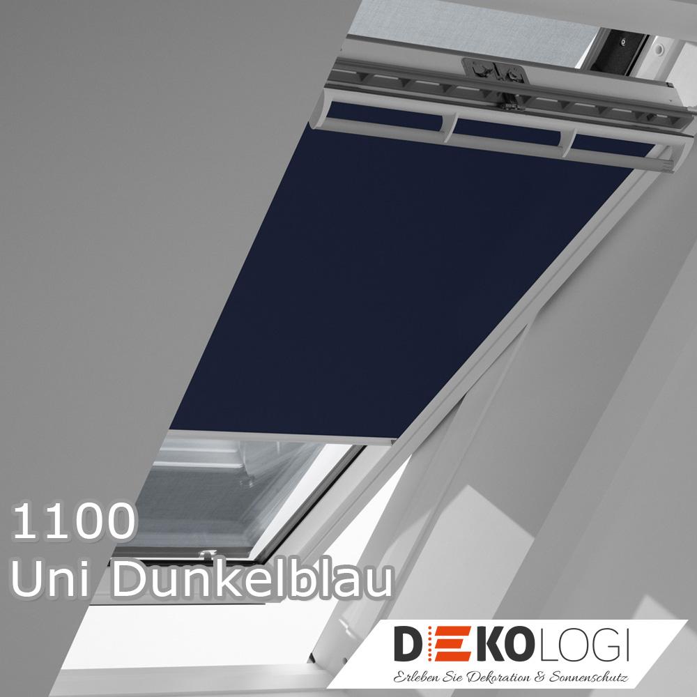 Vorteils Set Verdunkelungsrollo 1100 Uni Dunkelblau und Markise Netz schwarz