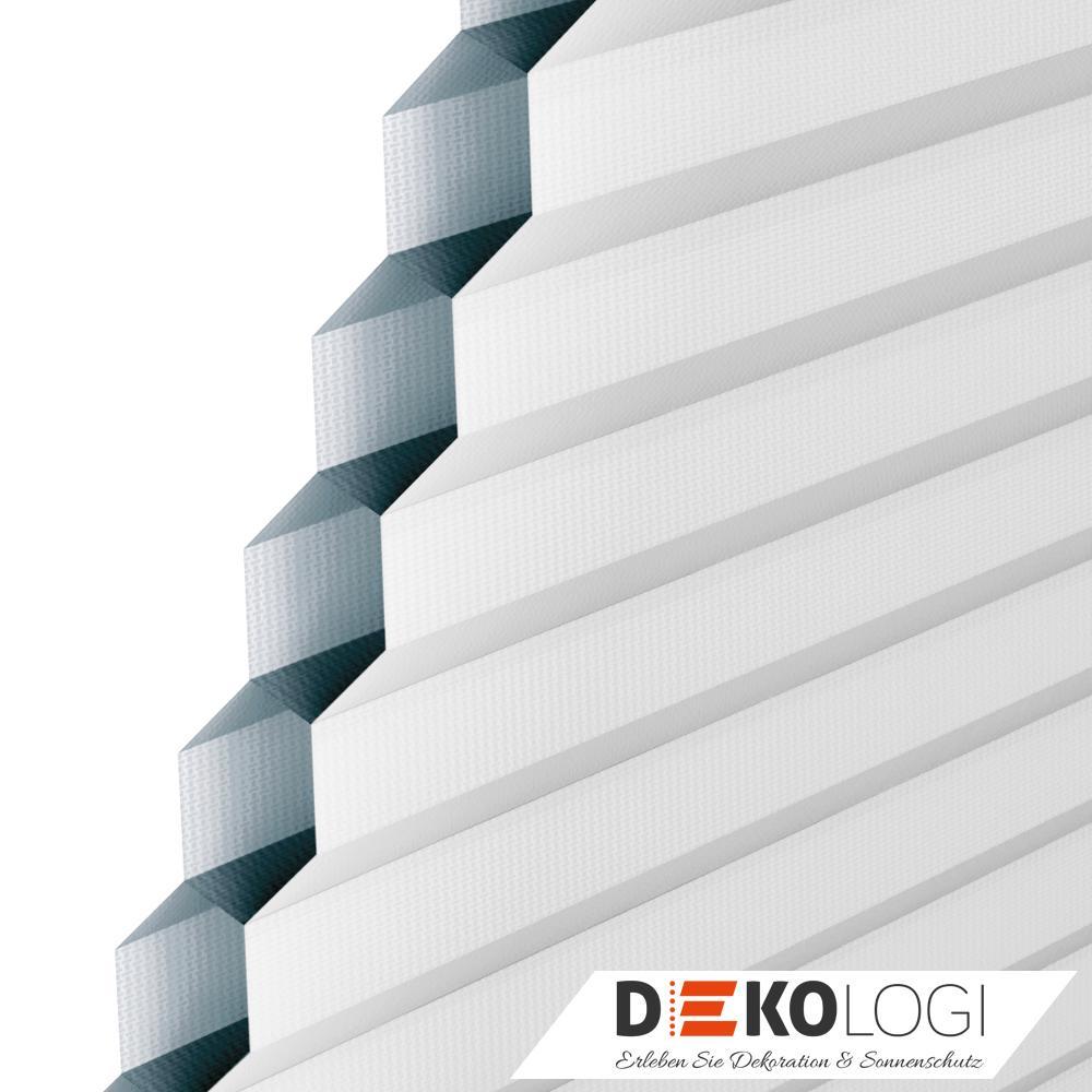 Querschnitt Velux Wabenplissee DuoLine grau