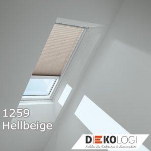 Dachfensterplissee Dekor 1259 Hellbeige