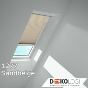 Velux Plissee Faltstores Dekor 1277 Sandbeige
