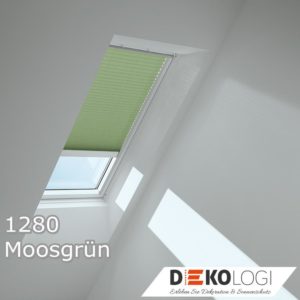 Dachfenster Faltstore Dekor 1280 Moosgrün