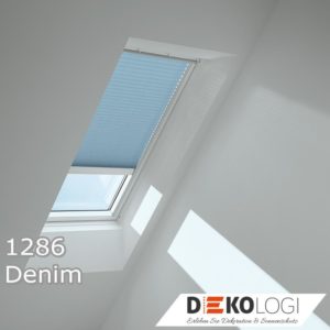 Original Velux Faltstores Dekor 1286 Denim