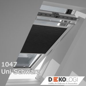 Wabenplissee 1047 Uni Schwarz