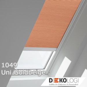 Velux Solar Wabenplissee DuoLine Faltstore FMC 1049 Uni Goldbeige