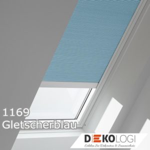 Elektrisches Wabenplissee FMC Dekor 1169 Gletscherblau