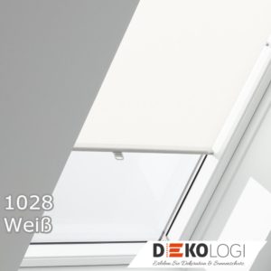Original Velux Haltekrallen Sichtschutzrollo 1028 weiß