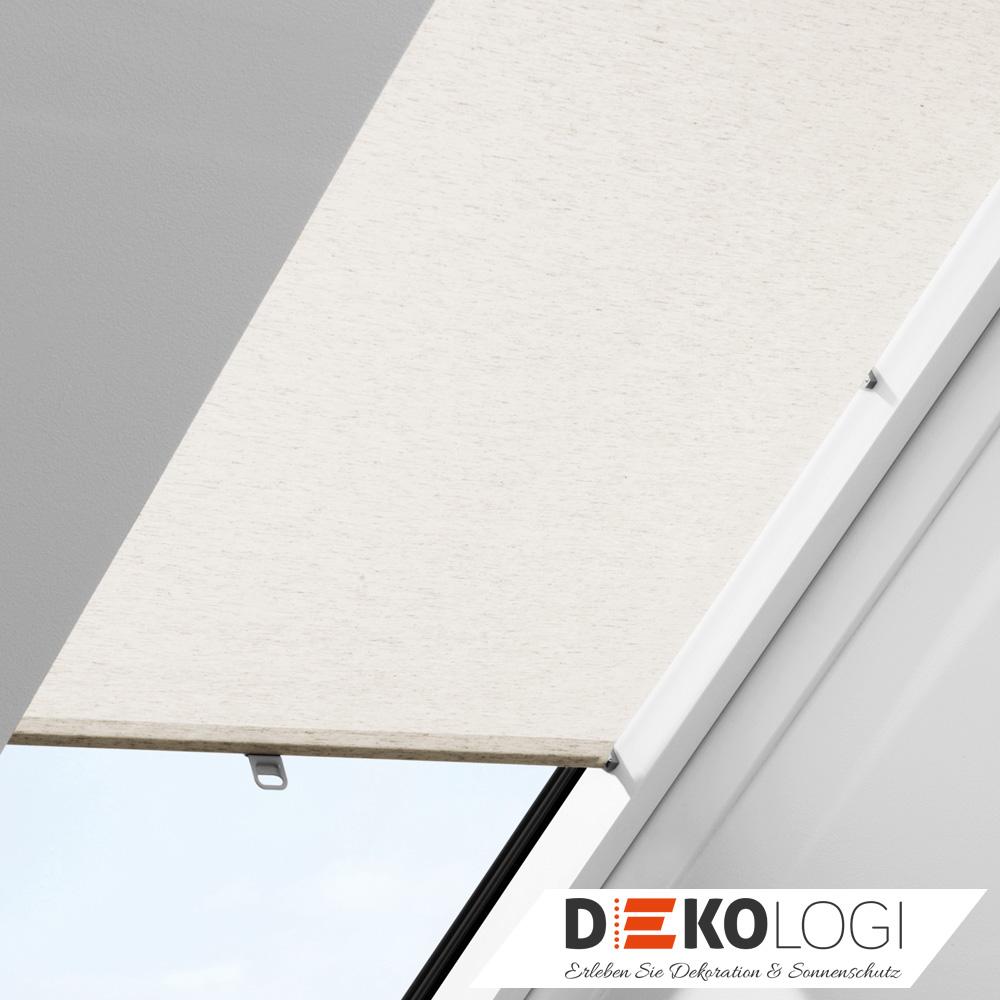 Krallen Rollo für Velux in weiß