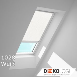 Original Velux Elektro Sichtschutzrollo 1028 Weiß