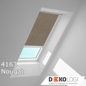 Velux Elektro Rollo Elektrisch betrieben Integra Dachfenster nachrüsten RML KUX 100 4163 Nougat