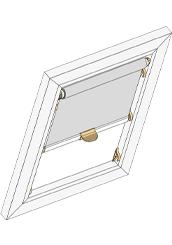 Dachfensterrollo ohne Schienen Velux Roto Braas Fakro Blefa