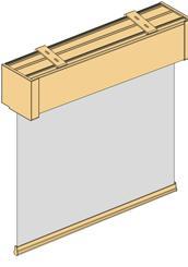 Großes elektrisches Kassettenrollo Smart Home