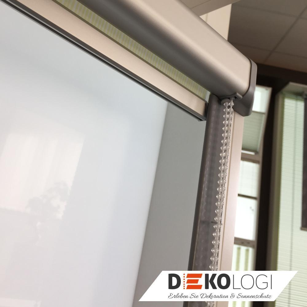 Glasleistenrollo Modul silber