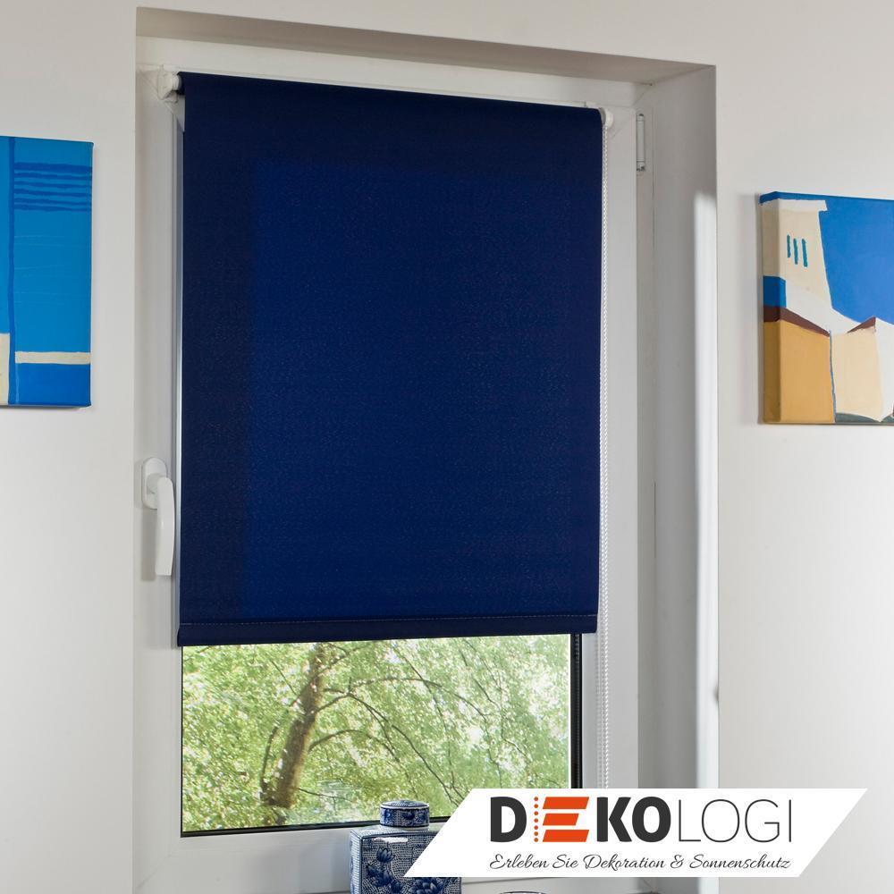 Klemmfix Rollo Lichtdurchlässig blau 1 Klemmträger