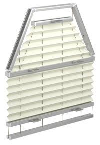 Sechseck Plissee in Sonderform Slope nach Maß