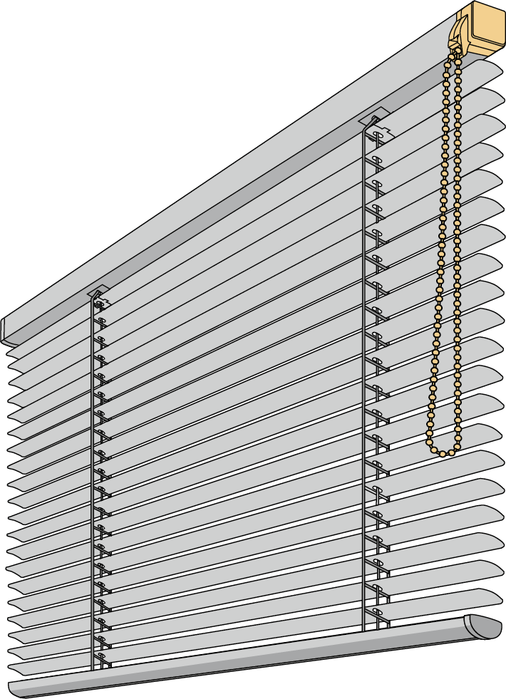 Piktogramm ALU Jalousie mit Kettenbedienung