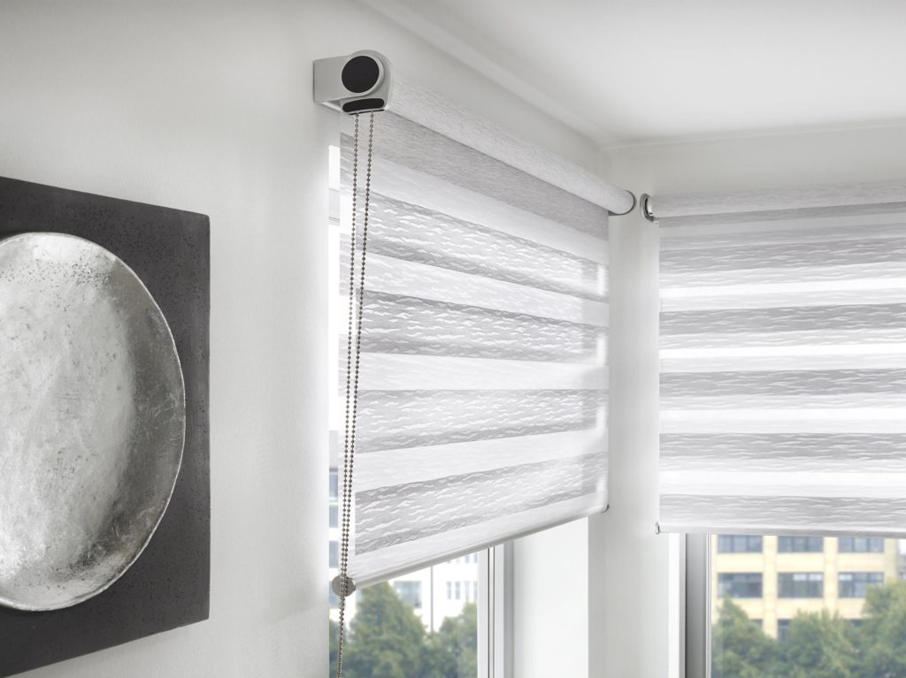 Design Doppelrollo mit Edelstahlkette