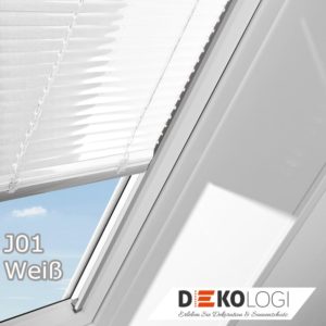 Original Roto Jalousette mit Schienen Lamellen J01 weiß
