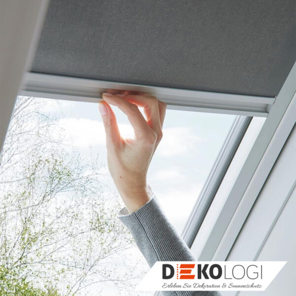 Vier Roto Exklusiv Rollo Holzfenster