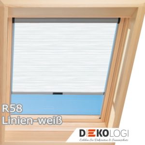 R58 Linien-weiß Dachfenster Sichtschutz