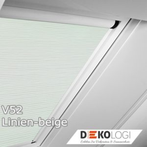 Original Roto Verdunkelungsrollo V51 Linien-beige