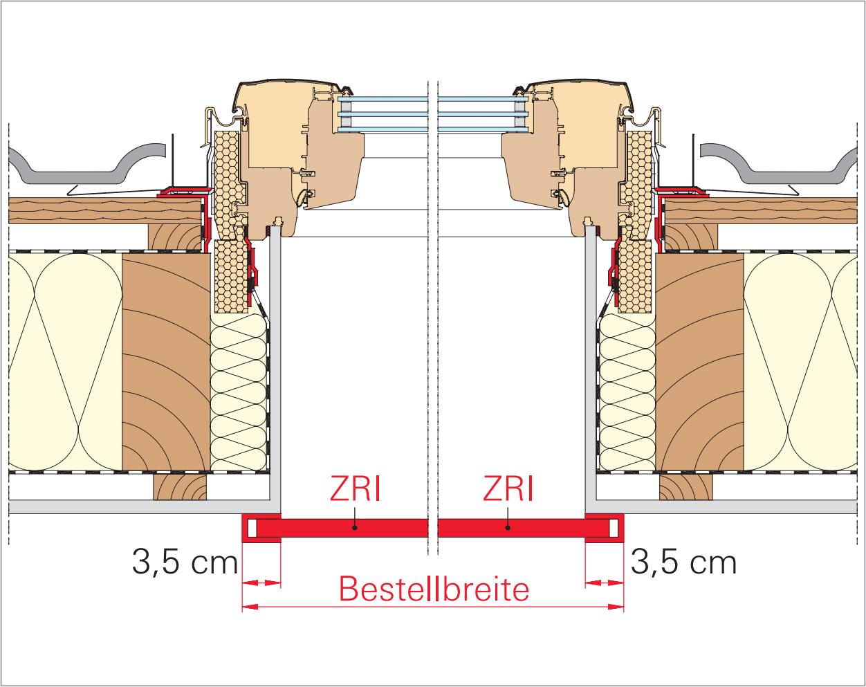 Roto ZRI Bestellbreite Fliegengitter Mückenschutz Mückenschutzrollo Mücken Rollo
