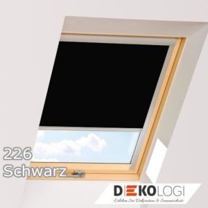 Raum verdunkeln mit Sicht und Sonnenschutz 226 Schwarz