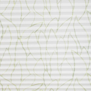 Sichtschutz Plissee 672 Silber mit Grünmotiv Original Faltstore APS