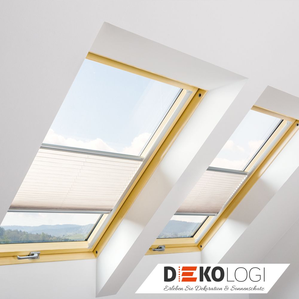 Sichtschutz Plissees in weiß APS