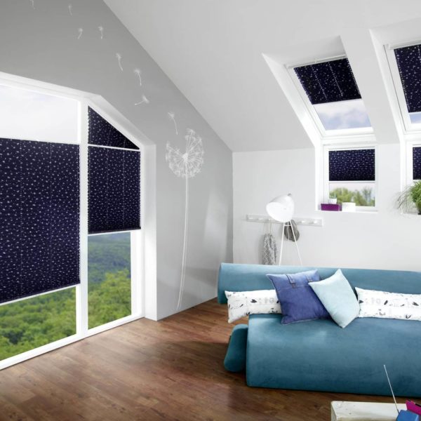 Fünfeckfenster Sechseckfenster Wabenplissee Sonderform Slope nach Maß 1