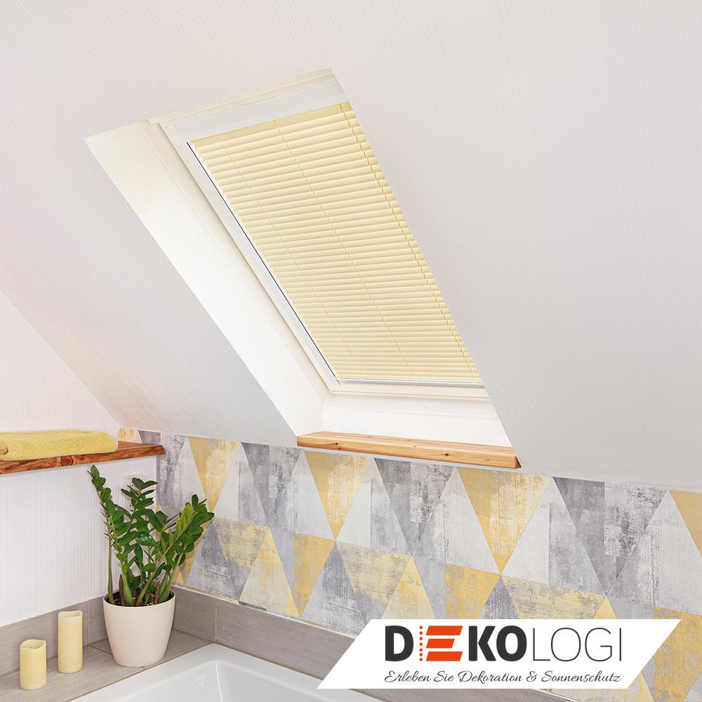 Dachfenster Jalousie Innen Lamellenjalousie mit Schienen