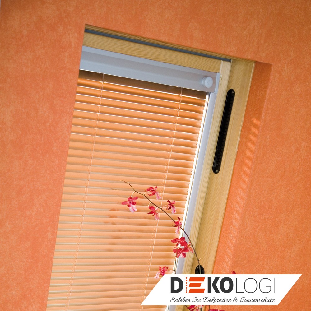 Dachfensterjalousie Oberkopf Orange