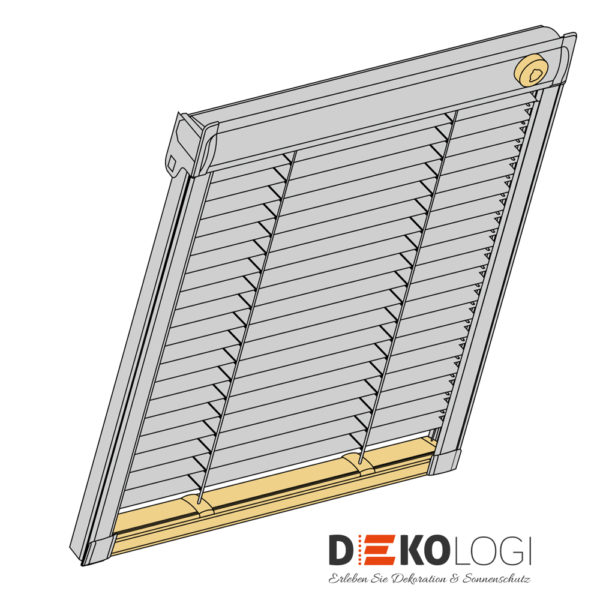 Dachfenster Jalousie Schema Produktaufbau