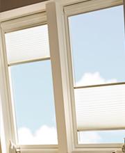 Original Velux Plissee FHL weiß Nahansicht