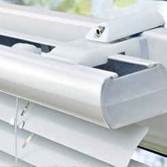 Jalousie ohne Bohren montiert in weiß