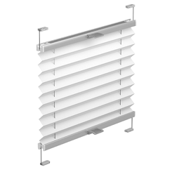 Plissee weiß verspannter Sichtschutz