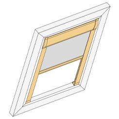 Dachfensterrollo Comfort mit Schienen