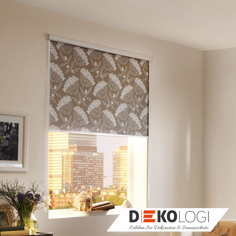 Seitenzugrollo Wandmontage ohne Bohren nach Maß Maßanfertigung