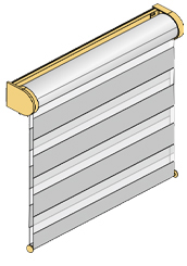 Doppelrollo eACCU elektrisches Rollo Smart Home kompatibel