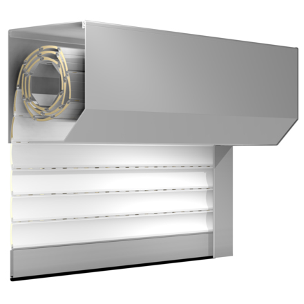 Panzer mit Blende 50 mm Lamelle Fenster Außen Rollladen