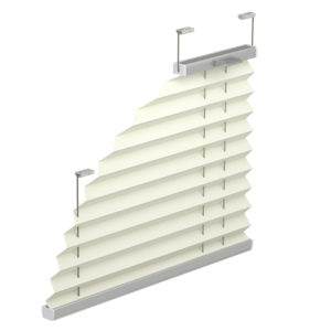 Sondermaß Plissee viertelkreisförmig verspannt