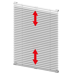 Zeichnung frei bewegliche Aluminium Jalousie