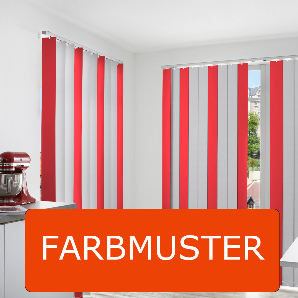 Stoffmuster für Lamellenvorhänge Muster Versand