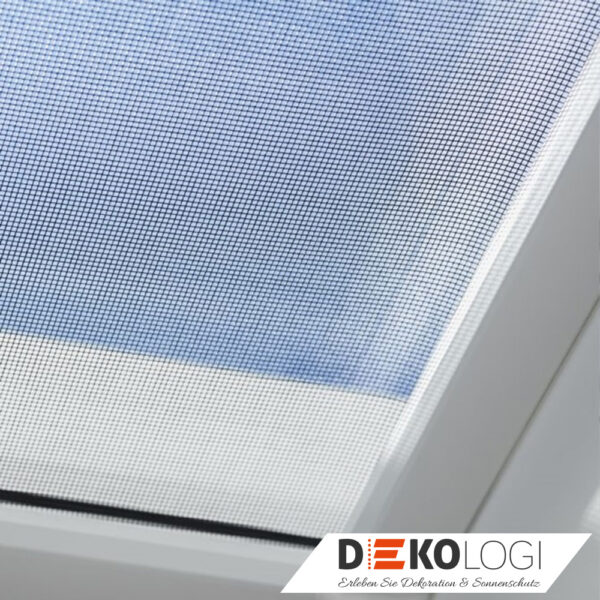 Flachdach Insektenschutzrollo Netz für Velux