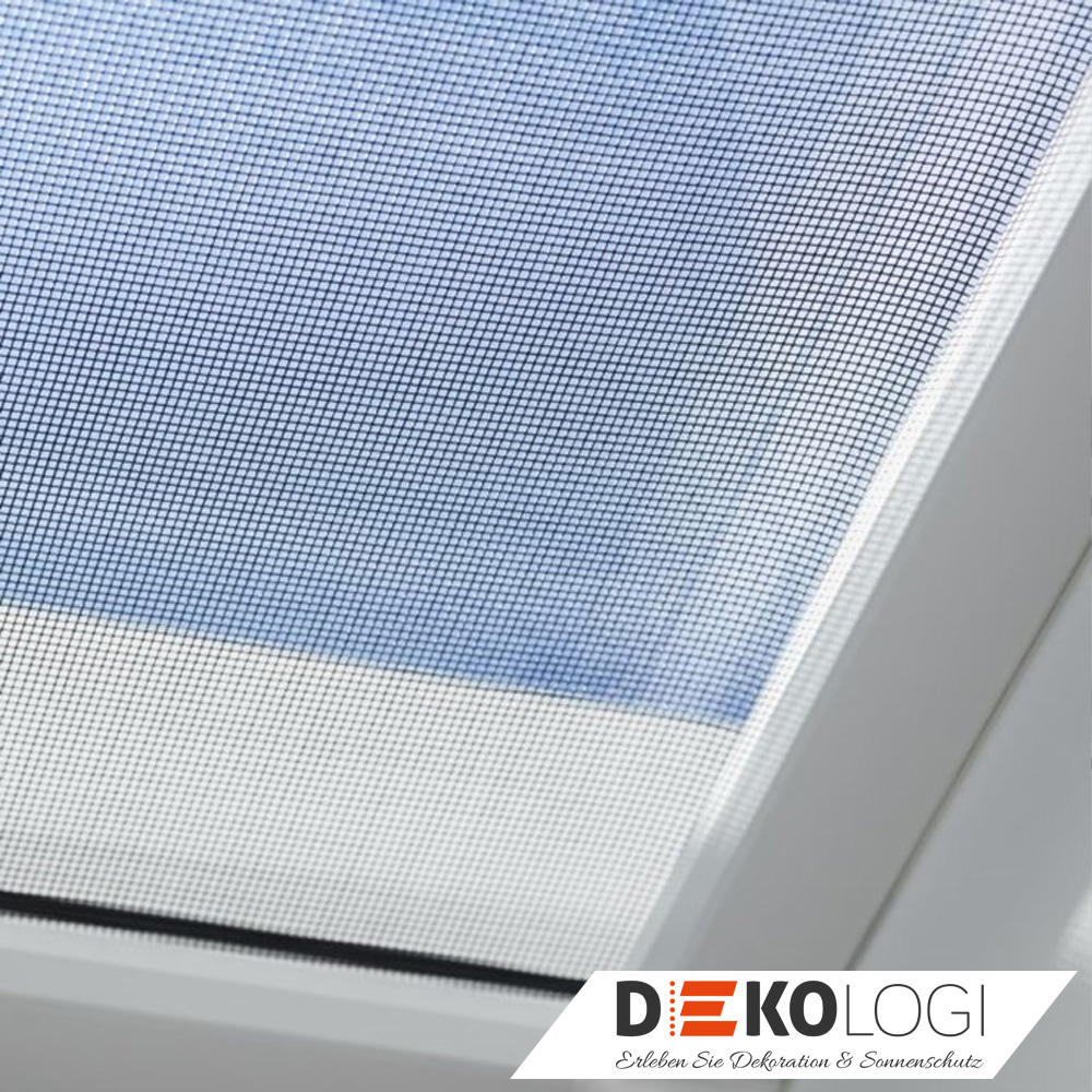 Flachdach Insektenschutzrollo Netz für Velux