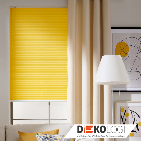 Günstiges Aktions-Plissee Farbe gelb