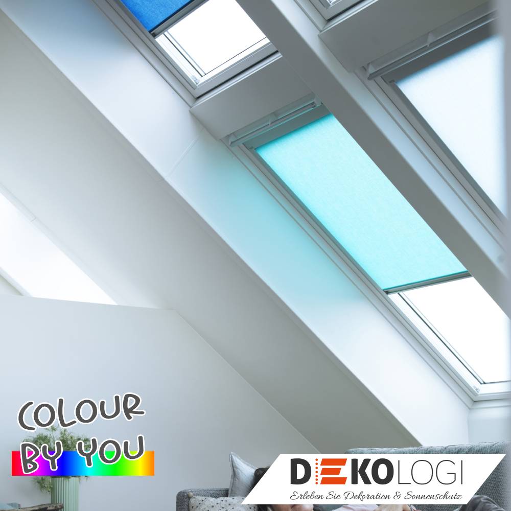 Velux Dachfenster Vierer Kombination mit RAL oder NCS Farbcode CBY